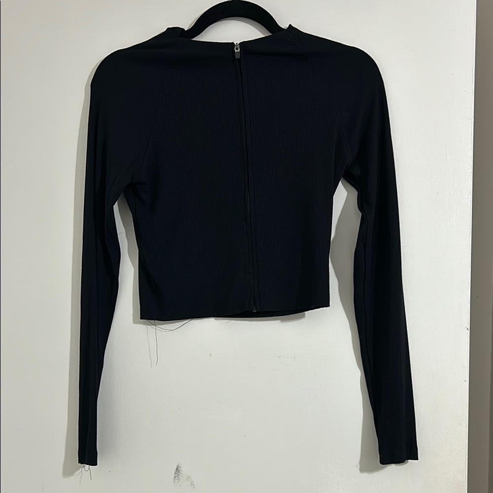 Women’s Black Long Sleeve Zip Up